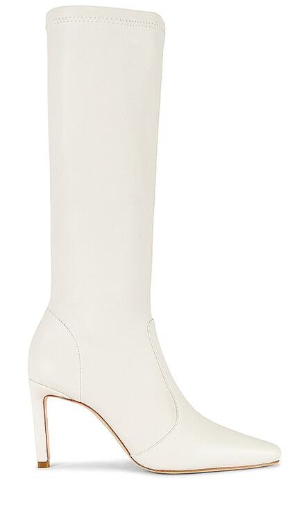 Camila Coelho Shoes - Camila Coelho Sleek White Cara Boots Size 6.5